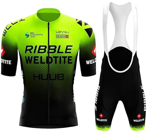 assocauicy Rennrad Trikot Herren Set,Atmungsaktiv Und Schnelltrocknend Herren-Radtrikot Radhosen Für Männer Mit 3D-Gel-Pads