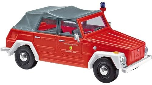 Busch VW 181 Kurierwagen Feuerwehr | Blaulichtmodell 1:87#52724