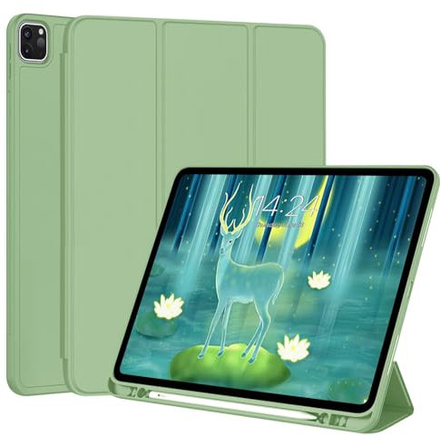 FANSONG Case for iPad Pro 12.9 inch Smart Cover iPad Pro 6th 5th 4th 3rd Gen with Auto Wake/Sleep TPU Folio Case Slim Stand PencilHolder iPad Pro 12.9 2022 2021 2020 2018