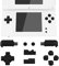 eXtremeRate Tasti Pulsanti Set Ricambio per Nintendo DS Lite,Tasti ABXY D-pad R L Power Volume per Nintendo DS Lite NDSL Console(NON Include Console)-Nero