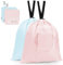 Lot de 2 sacs à linge de voyage, sacs à linge sale pliables pour voyage, lavables et petits sacs à linge avec poignées pour valise, gym, camping