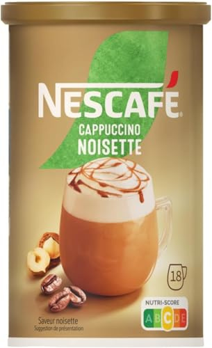 Nescafé Cappuccino Noisette, Café soluble, Boite de 270g (Lot de 5)