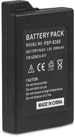 2000mAh 3.6V Lithium Ionen Akku für Sony PSP 2000/3000 PSP-S110 Konsole PSP-3001 PSP-3002 PSP-3000 PSP-3004 PSP-2001 PSP-2002