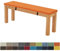 FIOVIP Bankauflage Bankkissen Sitzbankkissen 140X40X5CM Abnehmbar Waschbar Doppelt rutschfest Hochelastischer Geeignet für Gartenbänke, Schaukeln, Terrassen, Innenbänke(Orange)