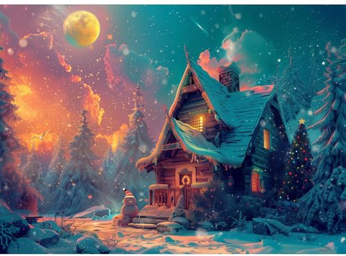 Christmas Jigsaw 1000 Pieces for Adults Xmas Jigsaw Gift for Children