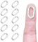 Mezrkuwr 10 Stück ovaler Verschluss, Karabiner, Halskettenverschlüsse und Verschlüsse, Federringverschluss, Kettenverbinder, Halsketten und Armbändern (Sehr groß)