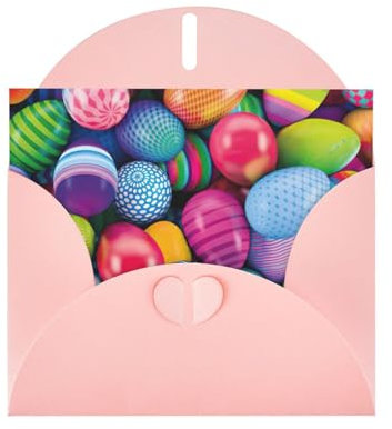 Grußkarten-Set mit Ostereier-Druck, 10,2 x 15,2 cm, Karton-Notizkarten, verschiedene Geburtstage, Hochzeiten, Weihnachten