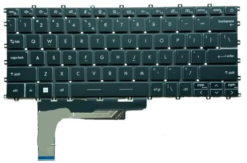 YGUWZ Teclado retroiluminado para portátil Compatible con MSI Modern 14-C5M 14-C7M MS-14JK Modern 14 C11M C12M C13M MS14J1(US Backlit)