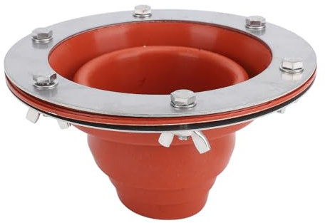 Zelt Rauchanschluss Set, Zelt Ofenheber Set, Hochtemperatur Silikon Rohrmanschette, Dach Rohranschluss Set, Kompatibel mit Dreiwandigen Rohrabschnitten (Orange)