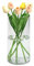 QEEYON Acryl Zylindervase 25cm, Ø12cm – Klare Acryl Kleine Vase Bruchsichere Zylindrische Blumenvase aus Kunststoff für Tischdeko bei Heimbüro & Hochzeiten