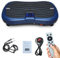 Vibrationsplatte mit 99 Intensitätsstufen, 5 Trainingsprogrammes, Rüttelplatte Sport für Zuhause, Vibrationsboard mit Bluetooth Lautsprecher, Fitness Training, Ganzkörpertraining, Muskelaufbau (02K)