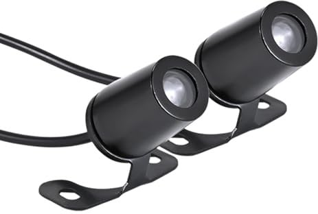Luci LED Angel Wing - Kit di luci per moto, montaggio laterale, illuminazione fredda per decorazione, lampada ambientale impermeabile, luce di benvenuto per veicoli elettrici per scooter, tricicli