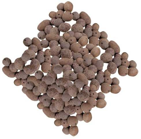 Yardenfun Blähton Schotter für Garten Bodenpflanzen 1 Kg Ceramsitkugel Wasserspeichernd Atmungsaktiv Tonkiesel für Hydrokultur und Pflanzgefäße