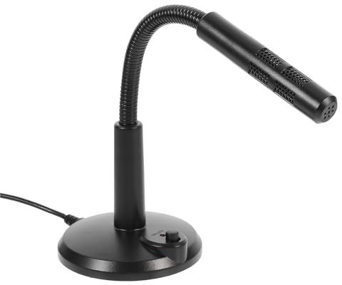 GALPADA USB Computer Microphone with Holder, USB Laptop Microphone for Live Streaming, Game Chatting Tool and Meeting Recording, Wired Condenser Mic for Desktop and Notebook Use