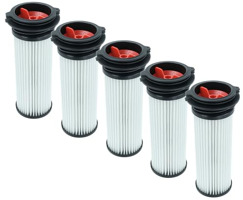 vhbw 5x Staubsaugerfilter kompatibel mit Bosch BCH73PETTW, BCH732KTGB, BBH7SIL, BCH732KAU, BCH6HYGGB Staubsauger - Schmutzfilter, Filtereinheit