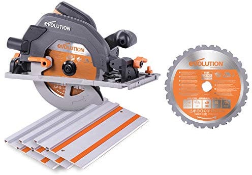 Evolution Power Tools R185CCSX Multi-Material Circular Saw, 185 mm, (230 V) with Additional R185TCT-20T Blade
