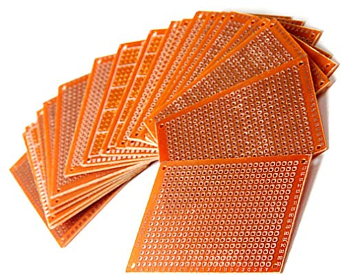 Hailege 20pcs 5x7cm Bakelite DIY Prototype Board PCB 5x7cm Universal Breadboard Test Prototype Boards for Arduino DIY Electronics Experiments