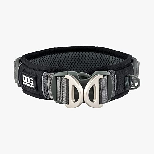 DOG Copenhagen Urban Explorer Collar 2.0 - Padded Dog Collar - Reflective - Comfortable, Black, Size LXL