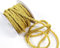 CaPiSo Kordel 10m x 6mm Drehkordel Dekoband Kordelband Schnur Kordelschnur (Gelb)