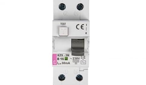 Fehlerstromschutzschalter 2P 16A B 0,03A Typ AC KZS-2M 002173104 eti-polam 3838895400851