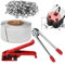 Manuelles Umreifungsset, Verpackungs-Umreifungsband-Set, 1/2 Zoll x 3937, Polyethylen, PET, Poly-Paletten-Umreifungsset, Stahl, manuelles Umreifungswerkzeug-Set, inklusive Spannwerkzeug, Versie