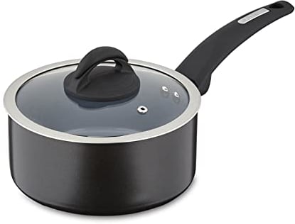 Tower T80357 Cerasure 18cm Saucepan with Non-Stick Coating, Suitable for all Hob Types, Graphite