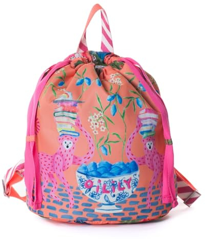 Oilily Lily`s Pond Drawstring Backpack Melon
