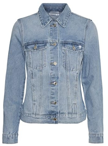 VERO MODA Damen Jacke 10279789 Light Blue Denim Xs