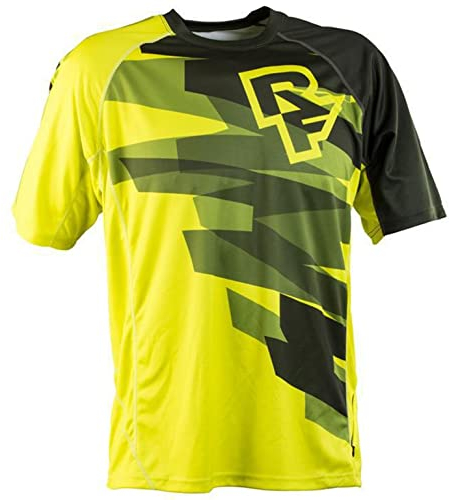 Herren Mountainbike Trikot, Kurze Ärmel Radtrikot, Atmungsaktive Cycling Jersey, Schnell Trocknen Radsport Bekleidung, MTB Trikot T Shirt für, Gelb, XXL