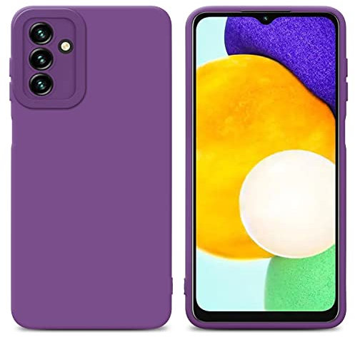 Cadorabo Hülle kompatibel mit Samsung Galaxy A13 5G Schutzhülle TPU Silikon Case Liquid Design mit Kameraschutz Slim Kratzfest Weiche Gummi mit Rundumschutz Case Hülle für Galaxy A13 5G in Lila