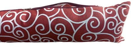 Boudin de Porte Vintage rembourré déhoussable pour Portes blindées et fenêtres Anti-Boudin de Porte Universel - paravent sous-Porte Isolant - Contre Le Froid Maintient la Chaleur (6)