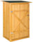 tectake® Abri de Jardin Bois Cabane de Jardin à Outils Toit Plat, Rangement et Stockage extérieurs pour Outils de Jardinage Armoire de Jardin Abri de Stockage Remise Outils 75 x 56 x 118 cm