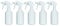 Uttex CHS 3AK Sprühflaschen 5 x 500 ml GL | Profi Leersprüher aus HDPE | Nachfüllbare Spray Bottles mit Strahl- & Nebel-Funktion | auslaufsicher, spülmaschinenfest, vielseitig einsetzbar