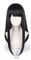 Anime Cosplay Wig for Chainsaw Man Asa Mitaka War Devil Cosplay Wig Long Strignt Black Hair for Woman and Girls + Free Wig Cap