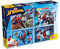 Lisciani - Marvel Puzzle MAXIFLOOR Spiderman - ‎100385 - Doppelseitiges Puzzle 4x48 Teile - Zum Ausmalen auf der Rückseite - Denk- und Geduldspiel - Bildungsspiel - Für Kinder ab 4 Jahren
