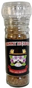 Johnny Hexburg 85g Smokey Garlic Blend Infused Rock Salt Grinder -Salt Grinder -The Perfect Seasoning Companion for Your Culinary Adventures!