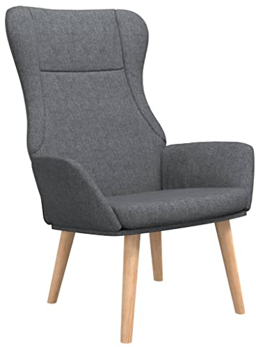 vidaXL Relaxsessel Dunkelgrau Stoff