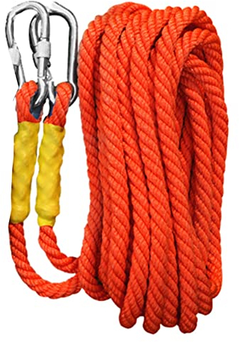 LQSSA Statisches Kletterseil Länge 5-100M, 16Mm Durchmesser Baumklettern Abseilseil Mit Anti-Rutsch-Handschuhe/16Mm 80M