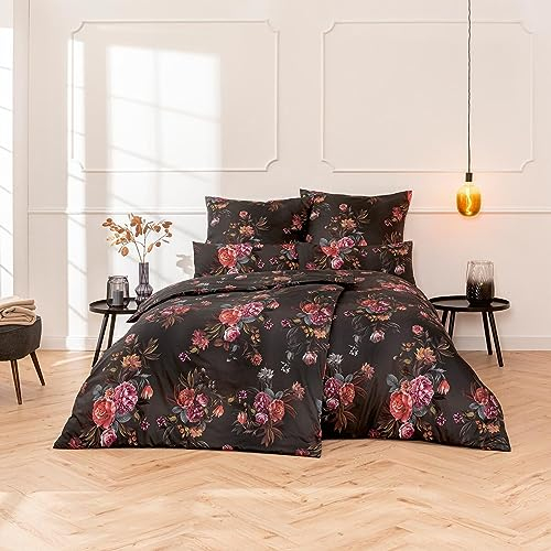 ESTELLA Mako-Satin Bettwäsche Joyce anthrazit