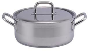 METTMANN PROFESSIONNEL XL Grande marmite inox 36 cm / 14L, compatible Induction, Acier inoxydable 18/10 première qualité, Inox alimentaire 404, Taille XL, Poignées robustes, avec Couvercle (36CM)
