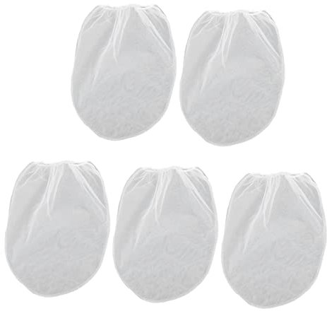 Milisten 5pcs Paint Filter Bucket Paint Strainer Paint Filtration Food Filter Bag Strainers Yogurt Strainer Bag Cold Brew Filter Fine 1 Gallon Paint Strainer Wine Mesh Polyester Glue White
