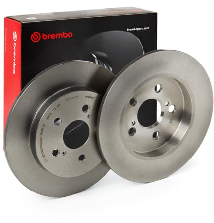 BREMBO 08.A534.31 2x Bremsscheiben Hinten Ø259mm voll Kompatibel mit TOYOTA PRIUS ZVW3 4243102110 4243102200 4243102250