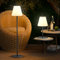light to hope Solar LED Stehlampe Dimmbar, Solar und USB Aufladbar Outdoor Stehlampe, Warmweiß und RGB Akku Kabellos Solarlampen IP44 Wasserdicht für Außen, Terrassen, Garten (Grau 100cm)