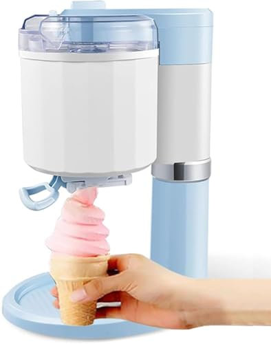 Wrobelax Ice Cream Maker, whippy ice cream machine for home 15Min Quick Production Homemade Ice Cream- Easy To Clean Perfect for Kids Teacher Thank You Gifts