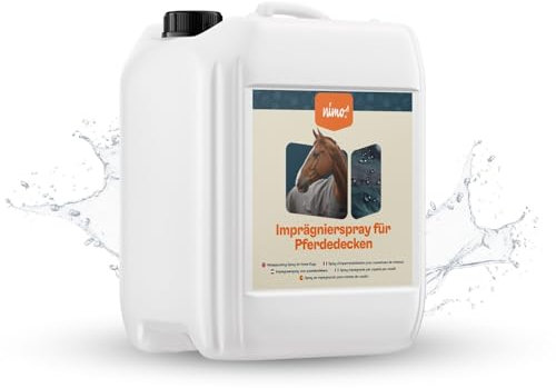 nimo® Spray impermeabilizante para mantas de caballos, impermeabilización en aerosol, sellado contra la humedad y la suciedad, transpirable, protección contra la lluvia para mantas de caballos