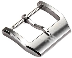 KDEGK 18 mm Uhrenschnalle, 316L Edelstahl, Dornschließe, gebürsteter Uhrenverschluss für IWC-Uhrenarmband, Dornschließe