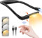 VFANDV Hals Leselampe Buch, 3 Farben LED Buchlampe Stufenlos Dimmbar Tragbar Nackenlampe, Ergonomisches Design Leselampe für Stricken, Reparieren, Camping, Lesen im Bett bei Nacht