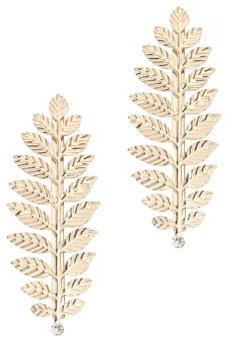 Tabanzhe 2PCS Feather Hair Barrettes Hairpins Vintage Roman Greek Goddess Golden Leaf Hair Claw Clamp Hair Decoration Headpiece for Women Ladies Wedding Bride Party