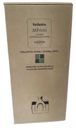 Folletto MF600 Confezione da 3 panni UNIVERSALE SOFT per Folletto SP600/SP600s/SP7s