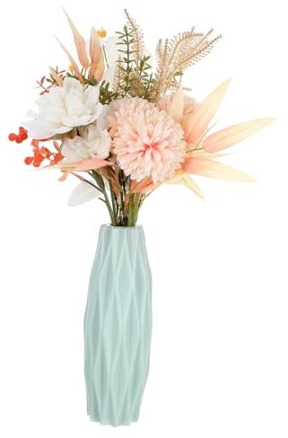 HOMOCONO 1stück Nordic Style Vase Aus Hochwertigem Material Kreative Und Einfache Blumenvase Für Moderne Wohnraumdekoration Mintgrün Für Frische Blumen Und Arrangements